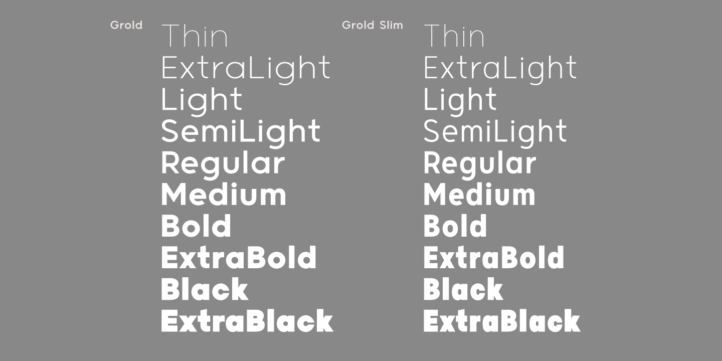 Beispiel einer Grold Semi Light Italic-Schriftart